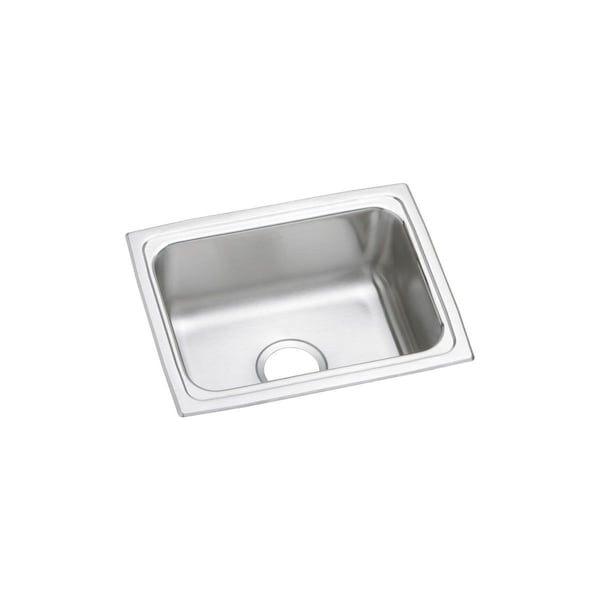 Lustertone Stainless Steel 19 X 15 X 7-5/8 Single Bowl Top Mount Sink